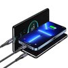 Kabel 3w1 66W 1.2m USB - USB-C + micro USB + Lightning Digital Display PD Fast Charge SJ582USB01 (US-SJ582)