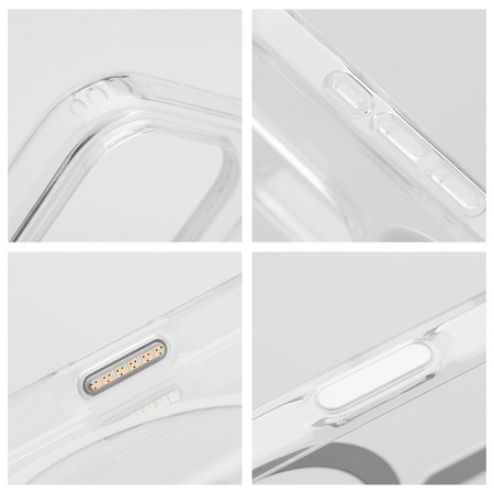 Futerał nieżółknący Clear Elite Mag Cover kompatybilny z MagSafe i Camera Control button pasuje do IPHONE 16 PLUS transparent