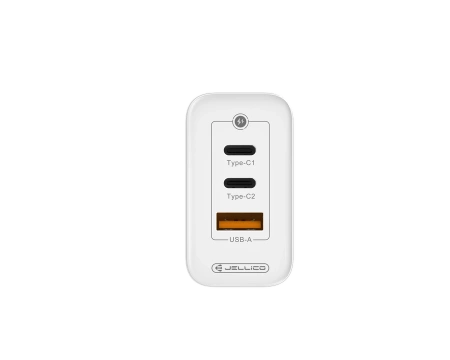 JELLICO wall charger C79 GaN PD 65W 2xUSB-C + 1xUSB QC3.0 White