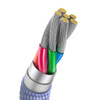 Baseus Crystal Shine Series Fast Charging Data Cable USB to Type-C 100W 2m Purple