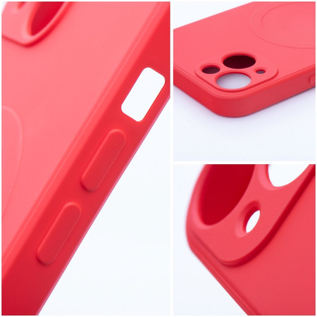 Futerał SILICONE MAG COVER kompatybilny z MagSafe do IPHONE 16 czerwony