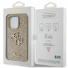 Guess Glitter Script Big 4G case for iPhone 15 Pro Max - gold