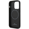 Original Case IPHONE 14 PRO BMW Leather Seats Pattern MagSafe MagSafe (BMHMP14L22RPSK) black