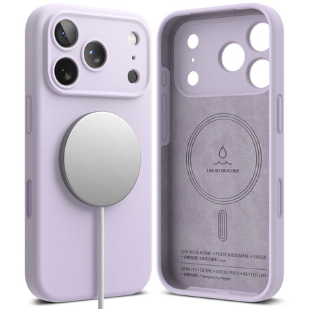 RINGKE SILICONE MAGNETIC MAGSAFE IPHONE 17 PRO MAX LIGHT PURPLE