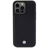 BMW Leather Diamond Pattern case for iPhone 15 Pro Max - black