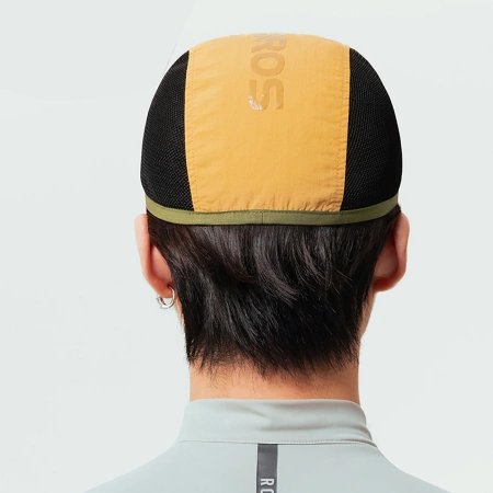 Rockbros Fahrradmütze mit Visier, Helmüberzug - Gelb