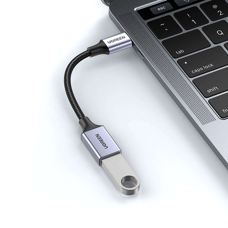 Ugreen OTG adapter cable USB-C (male) - USB-A (female) 5Gb/s 0.15m black (US378)