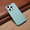 iCarer Case Leather genuine leather case for iPhone 14 Pro Max grün (WMI14220712-GN) (MagSafe compatible)