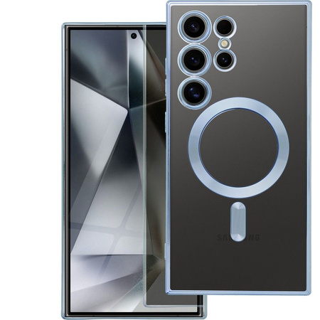 Futerał ELECTRO MAG COVER kompatybilny z MagSafe do SAMSUNG S25 Edge niebieski