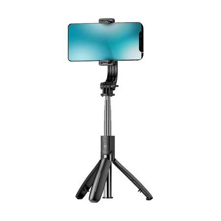 BLUE STAR uchwyt selfie z pilotem bezprzewodowym tripod L21 czarny