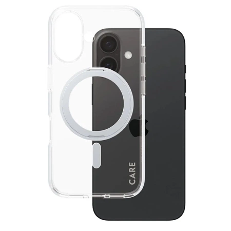 CARE by PanzerGlass Feature Kickstand Case iPhone 16 6.1&quot; silver/silver MagSafe 1325