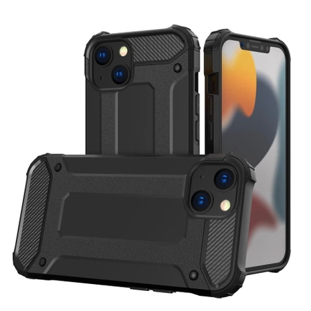 Hybrid Armor Hülle iPhone 14 Plus gepanzerte Hybridhülle schwarz