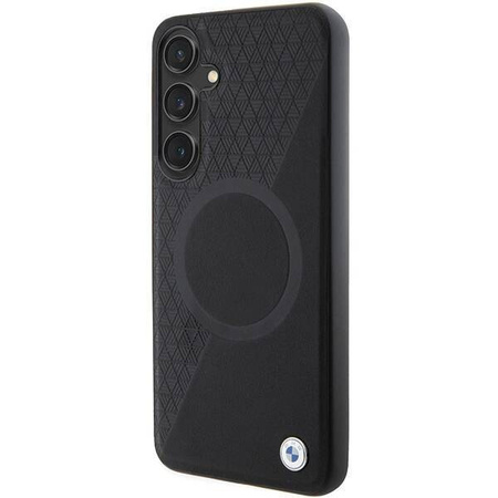 BMW BMHMS24S23RTPK S24 S921 black/black hardcase Signature Leather Half Textured &amp; Circle MagSafe
