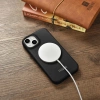 iCarer CE Premium Leather Folio Case skórzane etui iPhone 14 Plus z klapką magnetyczne MagSafe czarny (WMI14220715-BK)