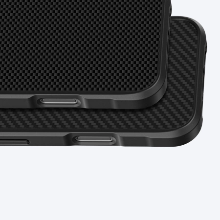 AmazingThing Titan Max Case mit 600D Aramidfasern für iPhone 16 Pro - Schwarz