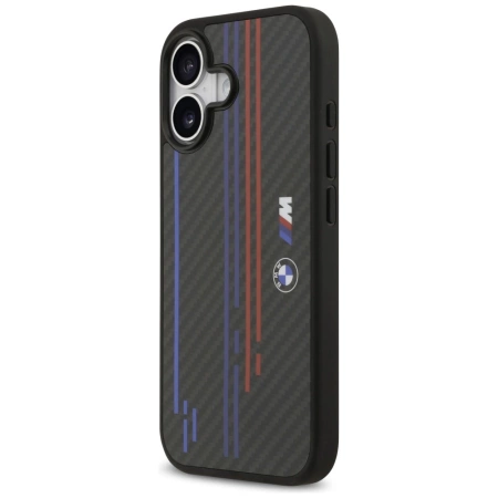BMW M Kevlar Lines &amp; Logo MagSafe Case für iPhone 17 – Schwarz