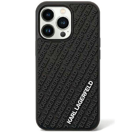 Karl Lagerfeld KLHCN613DMKRLK iPhone 11 / Xr 6.1&quot; black/black hardcase 3D Rubber Multi Logo