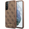 Guess 4G Metal Logo - Etui Samsung Galaxy S23 (brązowy)