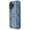 Original Case IPHONE 16 Guess Hardcase 4G Printed Stripes MagSafe (GUHMP16SP4RPSB) blue