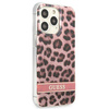 Case IPHONE 13 PRO Guess Hardcase Leopard (GUHCP13LHSLEOP) pink