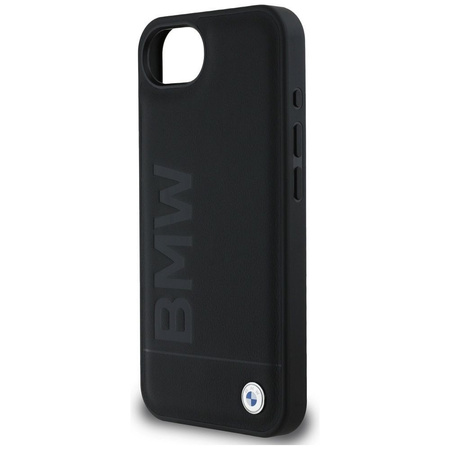 BMW futerał do IPHONE 16e (SE 4 2025) BMHCPSE4SLLBK (Leather Hot Stamp) black