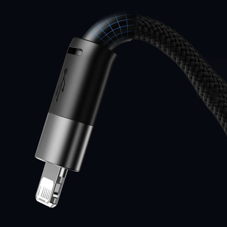 Baseus StarSpeed 1-for-3 Fast Charging Data Cable USB to M+L+C 3.5A 1.2m Blue