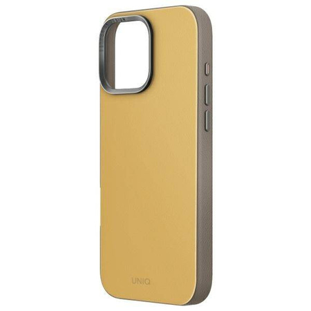 Case IPHONE 16 PRO UNIQ Lyden DS Magclick Charging yellow & gray