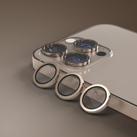 Etteri szkło na aparat do iPhone 16 Pro / 16 Pro Max złoty