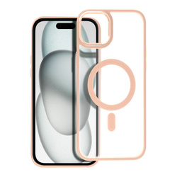 Futerał Matte Mag Cover kompatybilny z MagSafe do IPHONE 15 PLUS różowy