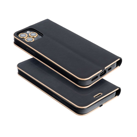 Kabura LUNA Book Gold do IPHONE 15 Pro czarny