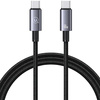 USAMS Kabel USB-C na USB-C 60W 1,2mFast Charging stalowy/tarnish SJ661USB01 (US-SJ661)