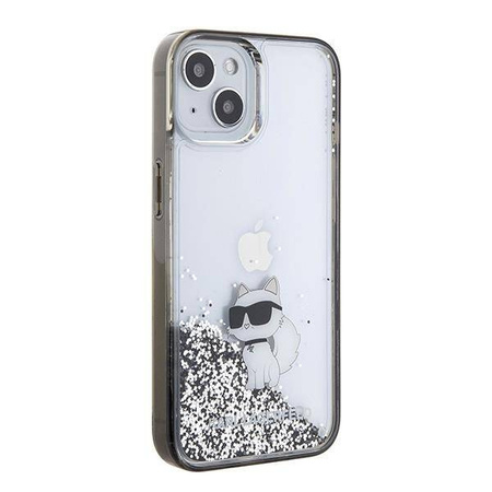 Karl Lagerfeld nakładka do iPhone 15 6,1&quot; KLHCP15SLKCNSK KARL HC LIQ. GLITTER C transparentna