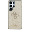 Etui Guess Fixed Glitter Big 4G Metal Logo do Samsung Galaxy S25 Ultra złoty
