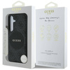 Etui Guess 4G Round Patch Classic Logo MagSafe do Samsung Galaxy S25 czarny