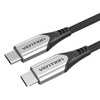 Kabel USB Vention TAAHG USB-C do USB-C 60W 1,5m  (szary)