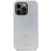 Guess GUHCP15MPS4DGPS iPhone 15 Plus 6,7" Silber/Silber Hardcase Strass Metall Logo