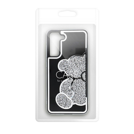 Futerał TEDDY BEAR do SAMSUNG A35 5G srebrny