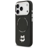 Karl Lagerfeld Choupette Pin MagSafe Case für iPhone 17 Pro - Schwarz