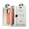 Original Handyhülle IPHONE 13 PRO Karl Lagerfeld Hardcase Perforated Allover (KLHCP13LPTLO) orange