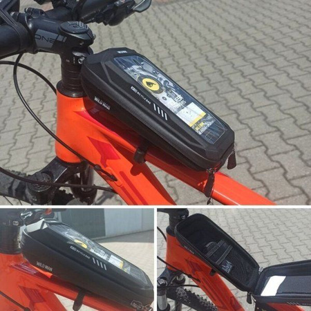 WILDMAN sakwa rowerowa na kierownicę na zamek 0,5L (4" - 7") X3 czarna