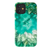 Kingxbar Agate Series eleganckie etui pokrowiec z nadrukiem agat iPhone 12 mini zielony