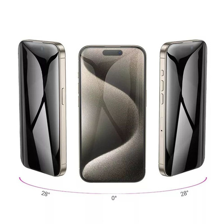 HOCO szkło hartowane 360-degree privacy do IPHONE 15 Plus