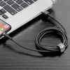 Baseus Kabel nylonowy Lightning iPhone 2A 3M QC 3.0 Szybkie ładowanie Cafule szary+czarny CALKLF-RG1