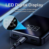 Power Bank 10000mAh 22,5W 2xUSB QC3.0 + USB-C PD3.0 + Micro USB Wyświetlacz LED Bateria Zewnętrzna Fast Charge JOYROOM JR-QP191 czarny