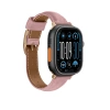 AmazingThing Class Band Lederarmband für Apple Watch 45 / 46 / 49 mm - Rosa