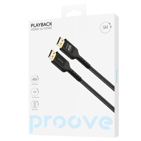 Proove kabel PlayBack HDMI do HDMI (5m) czarny