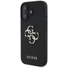 Case IPHONE 16 Guess Grained Big 4G Logo Small Classic Logo black