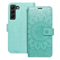 Kabura MEZZO Book do SAMSUNG S22 mandala zielony
