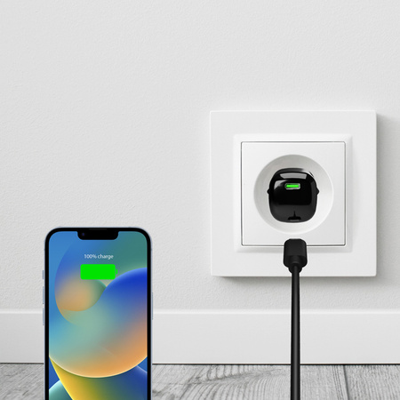 PURO MiniPro Wall Charger GaN - Ładowarka sieciowa 1 x USB-C 20W PD (czarny)