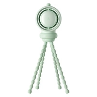 Jisulife Kinderwagenventilator Life2S, 5000 mAh, mit flexiblen Beinen, Schreibtisch, Kinderwagen, Filter, Grün